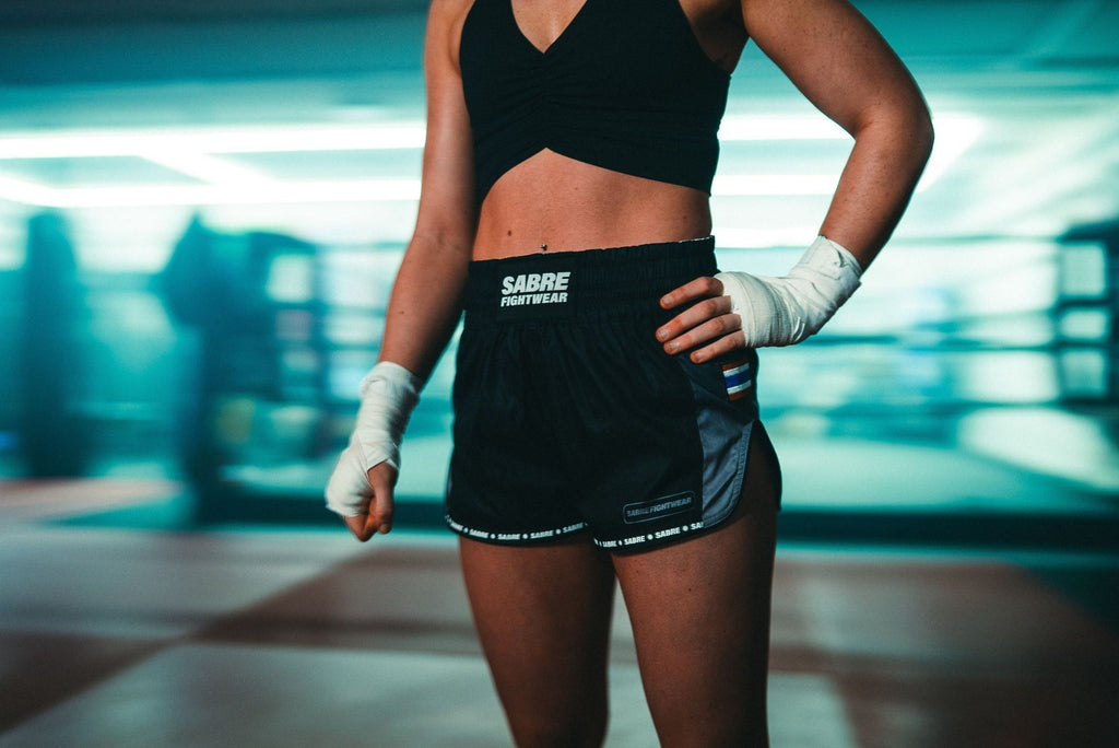 Women's Muay Thai Short's - Black Ombre