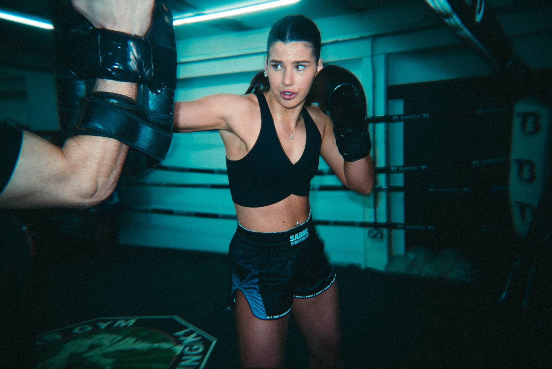 Women's Muay Thai Short's - Black Ombre