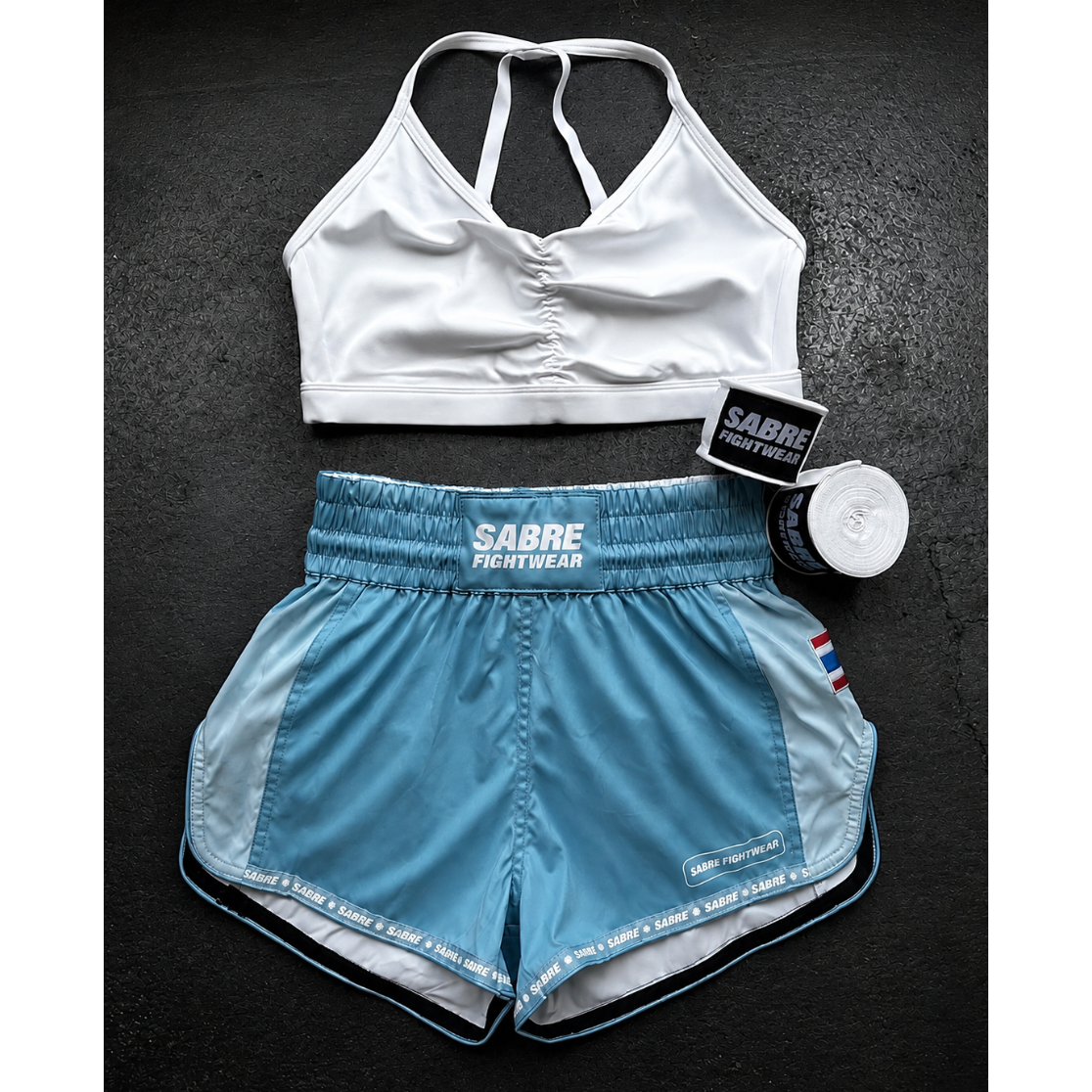Women's Muay Thai Short's - Blue Ombre
