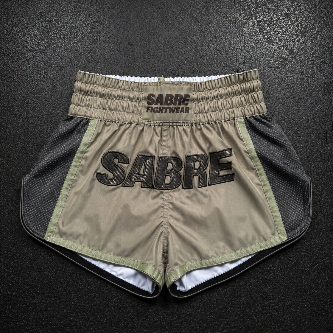 Women's Muay Thai Shorts - Khaki