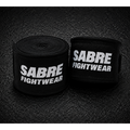 Black boxing hand wraps on a dark textured background